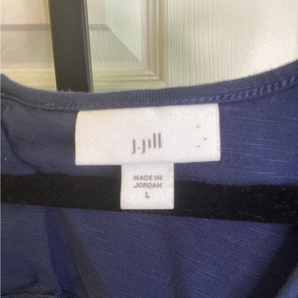 J. Jill Navy Maxi Dress, size Large - Picture 2 of 3